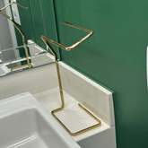 Porta Toalha de Bancada Dourado - Ela Decora